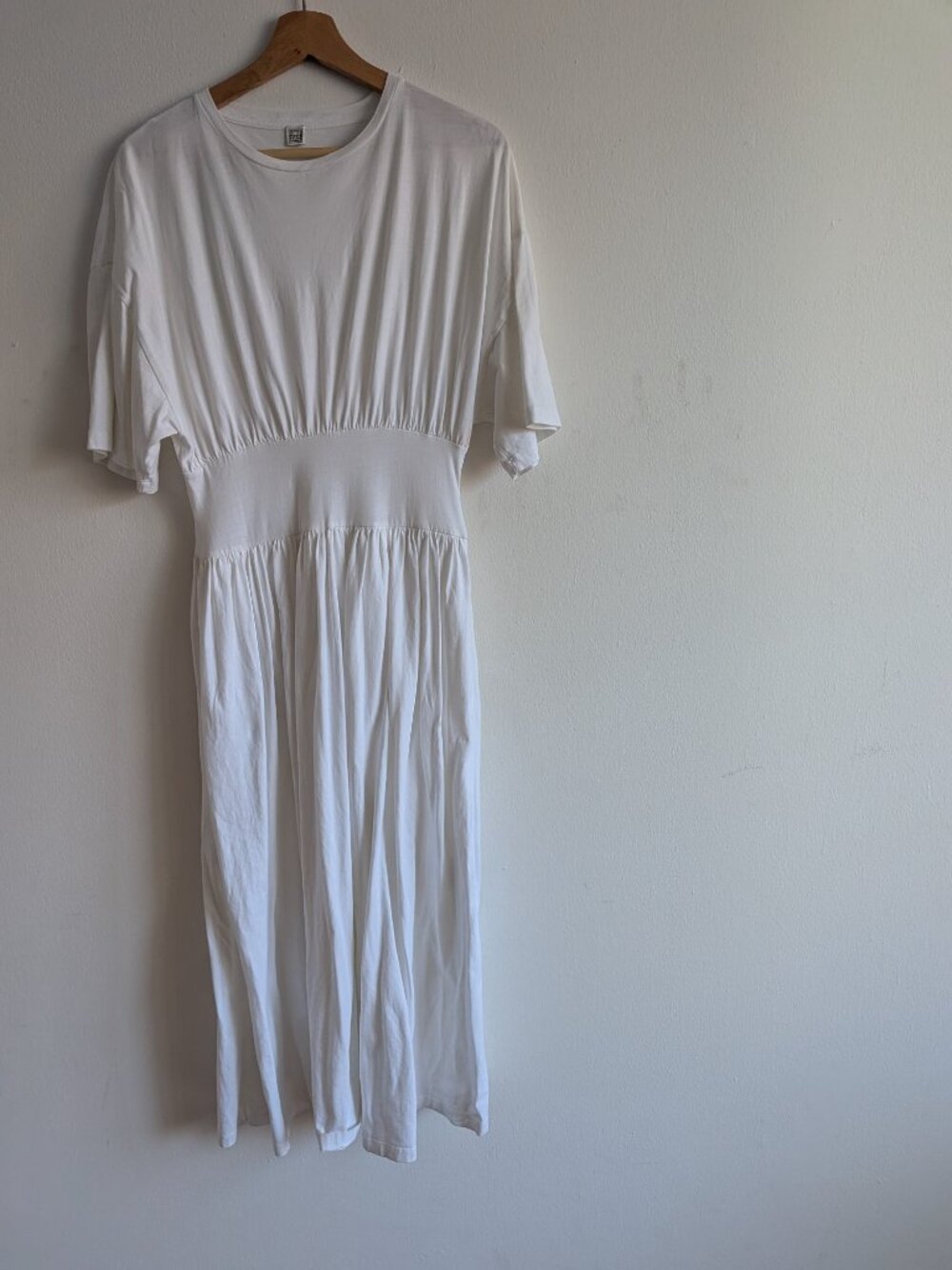 TOTEME WHITE COTTON MAXI DRESS SMALL ($690) NEVER WORN!! - Picture 6 of 10